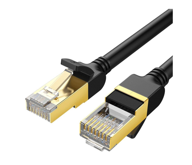 UGREEN Okrągły kabel sieciowy NW107 Ethernet RJ45 Cat.7 STP 2m czar - 1489198 - zdjęcie